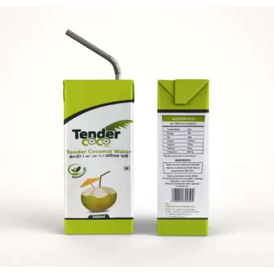 Tender Coconut Water - 200ml Tetra Pack